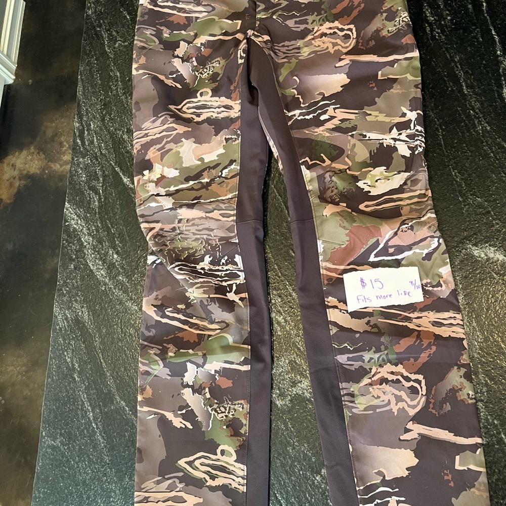 Under Armour Camouflage Boot Cut Pants - Brown and Green